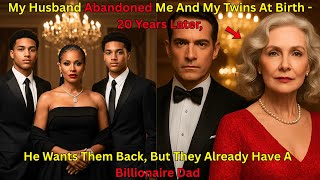 My Husband Abandoned Me And Our Twins At Birth-20 Years Later Wanted Them Back But They Already Have