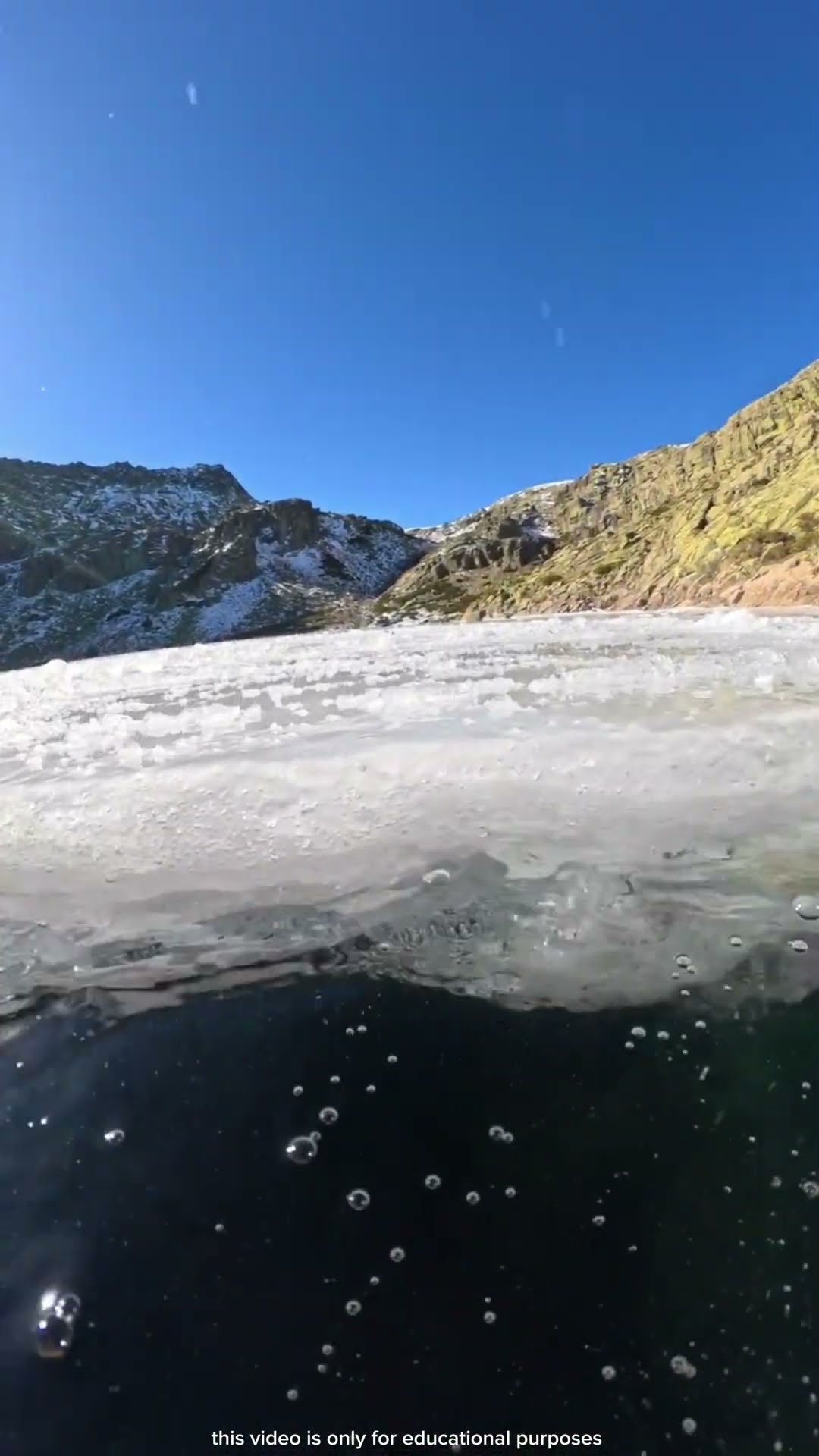 stay away from snow pits #shortsvideo