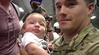 'Big Red One' Soldier returns to meet son for Father's Day