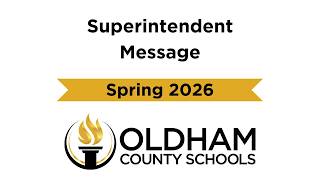 Superintendent Spring 2026 Update