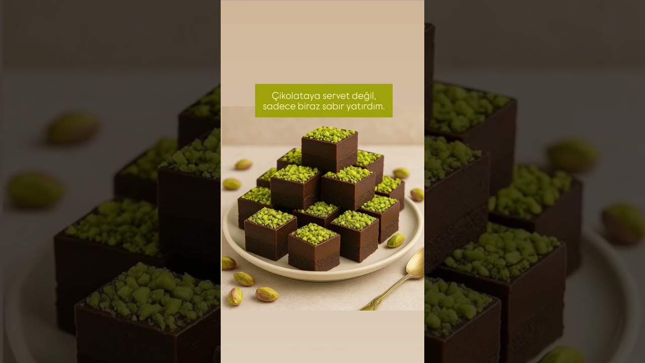 Dubai Çikolatası Tarifi 🍫✨ Antep Fıstıklı Lüks Tatlı | Pratik & Şık Tarif #dubai
