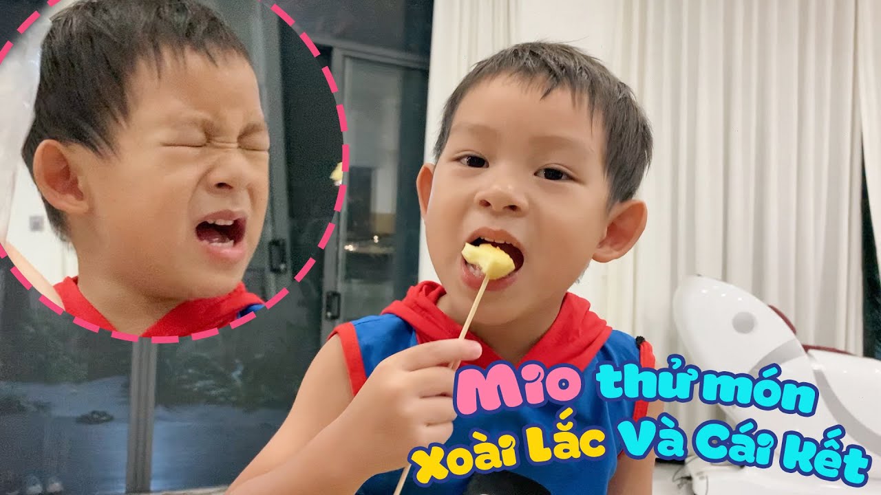 Mio thử món xoài lắc và cái kết | Gia đình Lý Hải Minh Hà