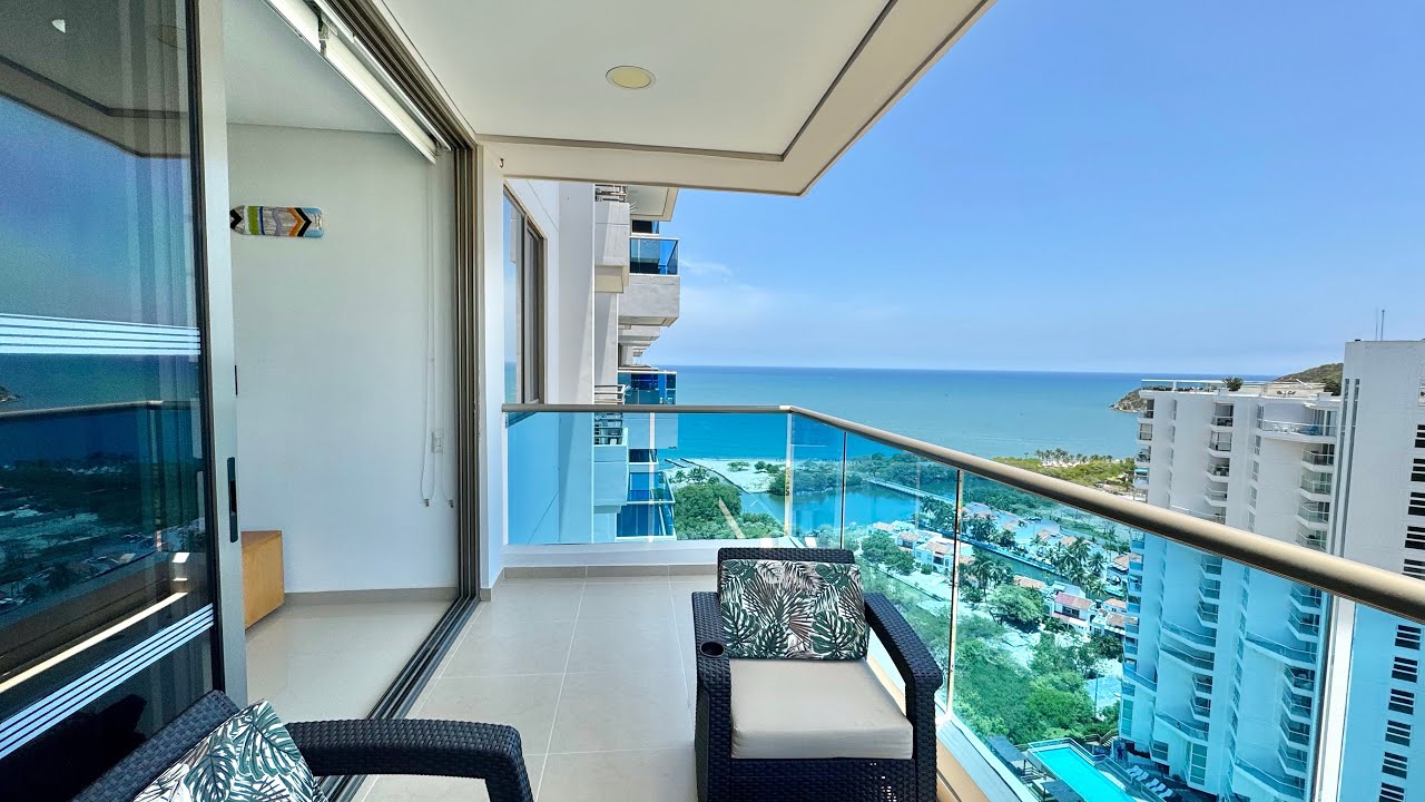 Apartamento con permiso turístico sobre la playa $1.185 📞+573167155112