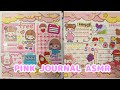 🌷🌺 ASMR Pink Sticker Journal 💞🌷🌸
