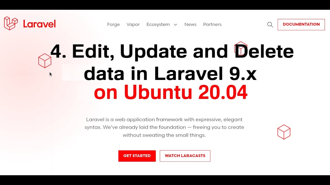 How to edit and update data in laravel 9.x | How to delete data in ...