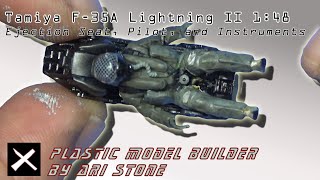 Tamiya F-35A Lightning II 1:48 Part 6 Ejection Seat, Pilot, and Instrument Panel