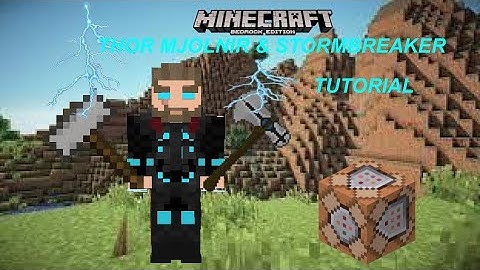 Minecraft Storm Breaker and Mjolnir Command Block Creation Tutorial