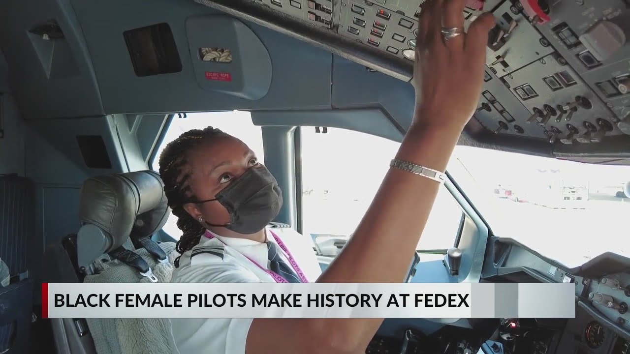 FedEx has first all woman African American flight crew - YouTube