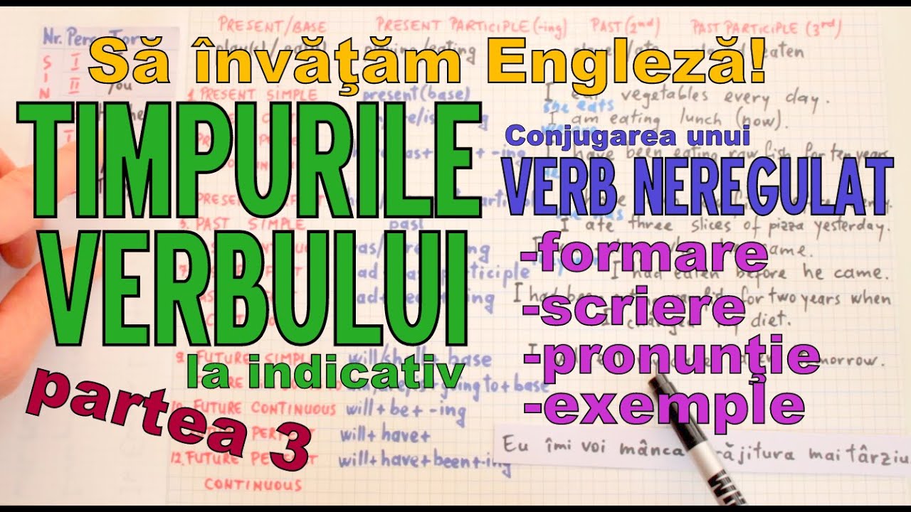 Sa Invatam Engleza Timpurile Verbului Verbul Neregulat Part 3