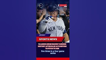 📚 Aaron Judge Makes Yankees History After Blue Jays Refuse to Pitch to HimAsk ChatGPT #mlb #mlbnews