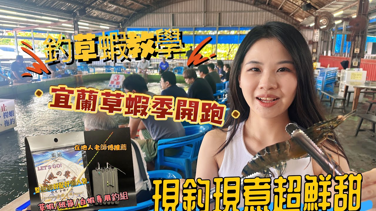 【宜蘭來來草蝦爆咬】超簡單釣草蝦比泰國蝦簡單天平釣組開賣 現釣現煮超鮮甜釣就上癮  教你量水深綁線組#草蝦釣組#來來草蝦#宜蘭來來釣蝦場#釣草蝦量水深#金牌百威釣草蝦#草蝦勇#梅花勾釣組#草蝦釣組教學