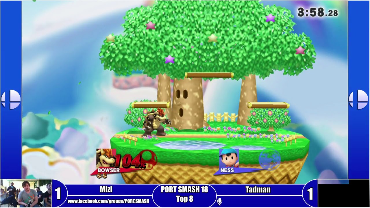 PORT SMASH 18 - Top 8 - Mizticall (Bowser) Vs Tadman (Ness)