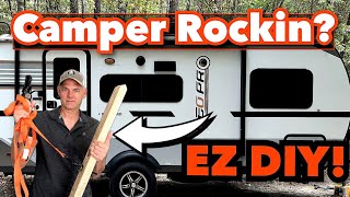 QUICK & EASY DIY - Stabilizing the Camper! We are Amazed at the Difference!! by Wines, Pines and Canines 10,465 views 1 year ago 5 minutes, 11 seconds