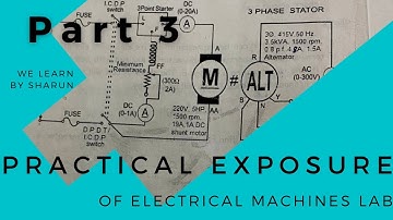 To determine voltage regulation of 3-ph alternator by OC & SC test : Synchronous Impedance Method