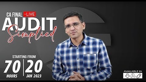 CA Final AUDIT Fast-track Live Batch | By CA Sarthak Jain | from 20Jan - Full Audit in 70hours