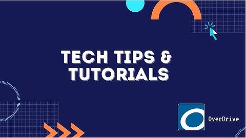 How to Install & Use the OverDrive Smartphone App