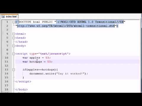 14  If Statement and Comparision Operators !=, ==