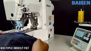 DAISEN 430 COMPUTER CONTROLLED BARTACKING MACHINE || DAISEN JAPAN INDUSTRIAL SEWING MACHINE ||