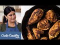 How to Make Incredible Cast-Iron Baked Chicken and Blueberry Cornbread with Honey Butter