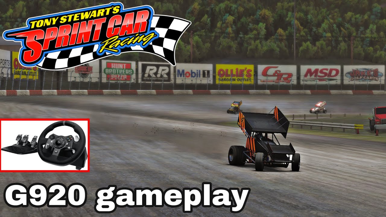 Tony Stewart’s Sprint Car Racing Game with a Logitech G920 wheel! - YouTube