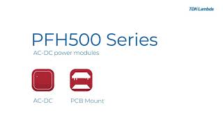 PFH500 Series, 500W AC-DC Power Module