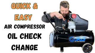 Air Compressor Oil Check & Change - Quick & Easy - Service and Extend the Life of your Aircompressor