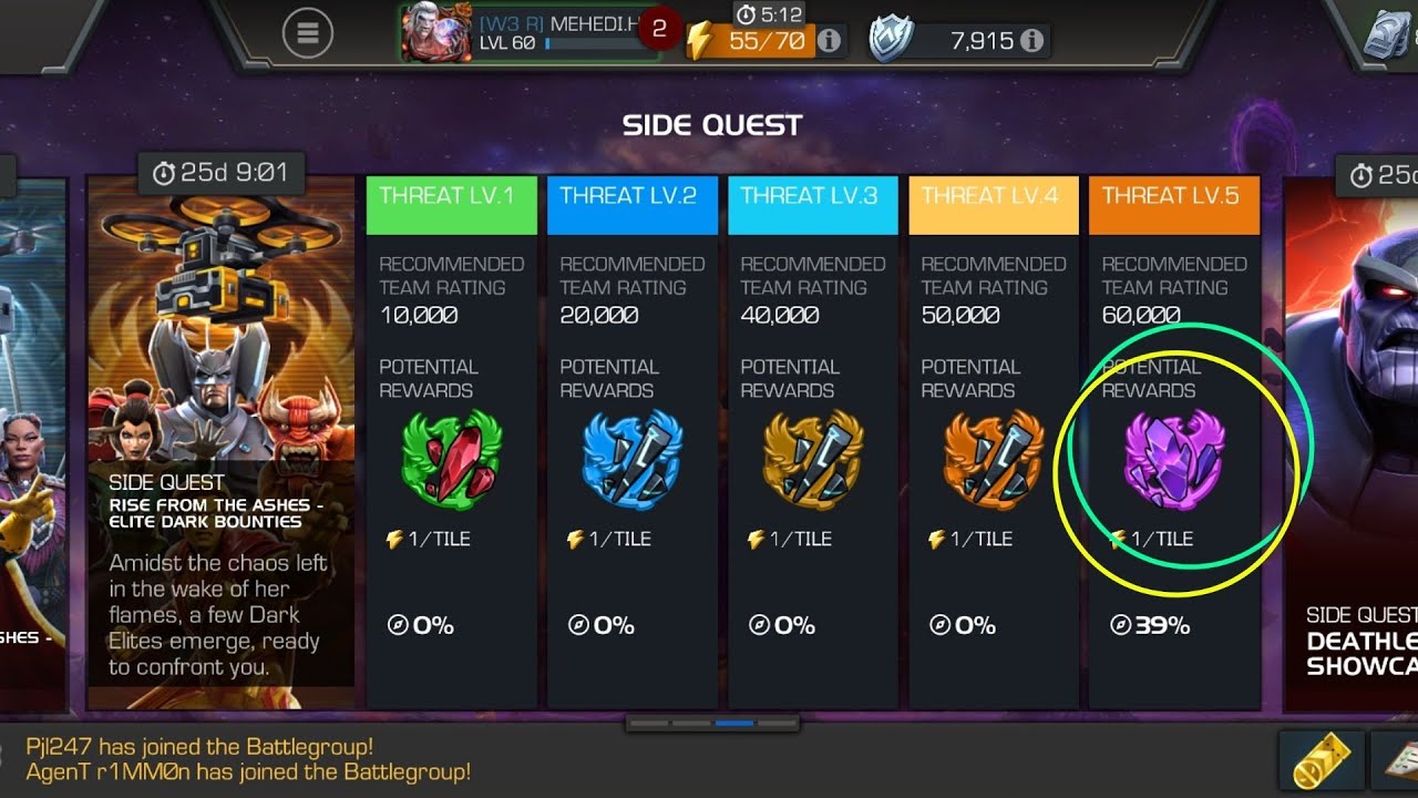 April-Side Quest Threat LV5 | Adam Warlock | Elite Dark Bounties | MCOC