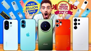 Best Smartphone Deals in Flipkart Big Billion Days🔥 @10k-50k Price Segment 