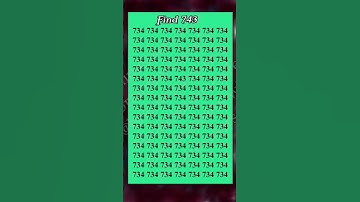 Find 743 #gk #facts #education #puzzle #focus #youtube