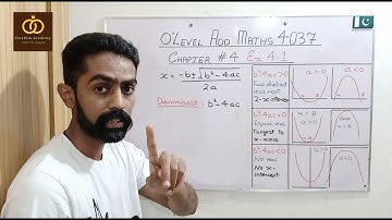 Roots of Quadratic Equations - Ex 4.2 - O Levels Additional Mathematics - Lecture # 7