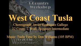 Linedance West Coast Tulsa (Teach & Demo)