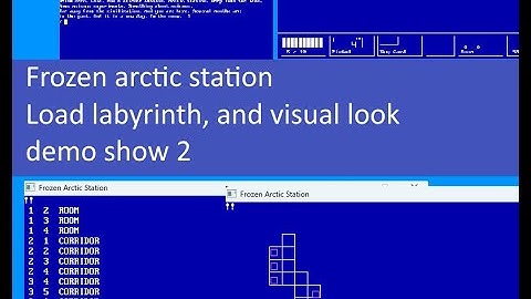 Frozen arctic station – Load labyrinth, and visual look, demo show 2