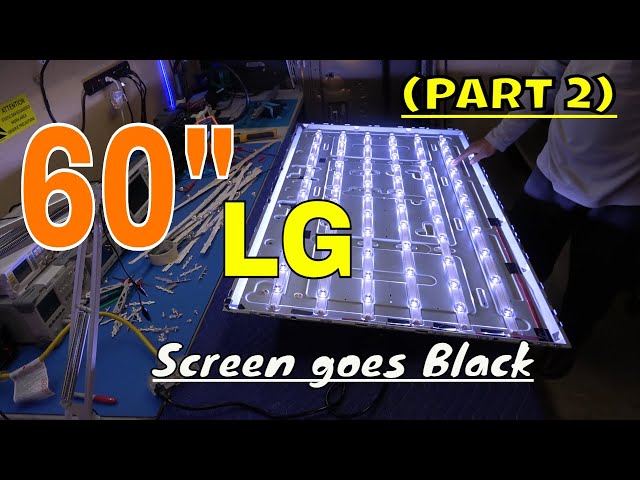 LG 60lb7100 picture goes black (part 2). Disassembly and