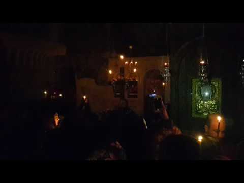 შუამთის დედათა მონასტერი 14.04.2017 დიდი პარასკევი გარდამოხსნის შემოტარება