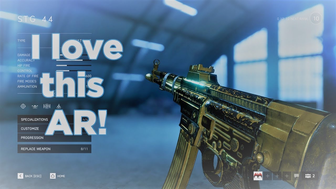 Battlefield V - Best Assault Rifle? StG 44 Guide and Frag clips
