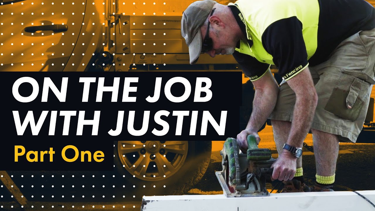 PART 1 - On the job with Justin from Jim's Fencing - www.jimsfencing.com.au - 131 546