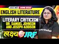 UGC NET English 2026 | UGC NET English Literary Criticism: Dr. Samuel Johnson and Joseph Addison