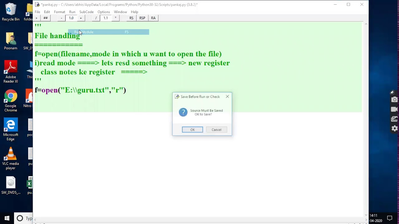 28 April 2020 | Python Zoom Classes - YouTube