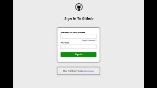 Github Login Form | HTML & CSS Login Page Project