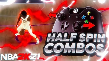 *NEW* NBA 2K21 HALF SPIN DRIBBLE COMBO TUTORIAL W/ HANDCAM! NBA 2K21 EASY/ADVANCED DRIBBLE TUTORIAL!