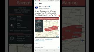 Troy, Ohio Severe Thunderstorm 10-12-20