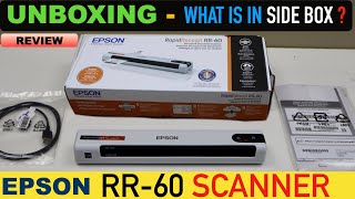 Epson RR-60 Unboxing Rapid Receipt & Document Scanner, Light Weight, Free Receipt Software ! screenshot 5