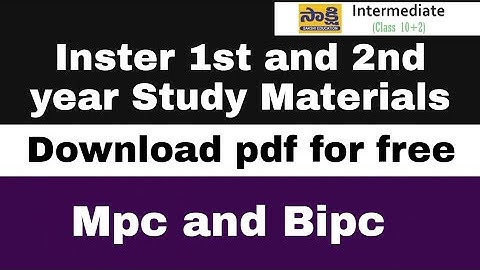 How to download Intermediate Study Materials pdf| 1st and 2nd year| Mpc & Bipc. #bsstudiestelugu