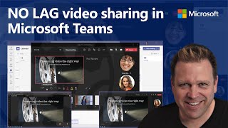 How to present videos in Microsoft Teams meetings WITHOUT LAG using web streaming \& PowerPoint Live