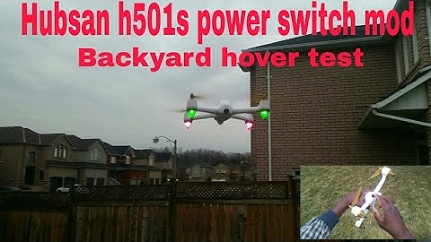 H501s mod (power switch) hover test