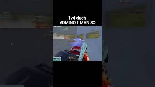 ADMINO hacker 1v4 cluch #bgmi #admino #shorts #godlike