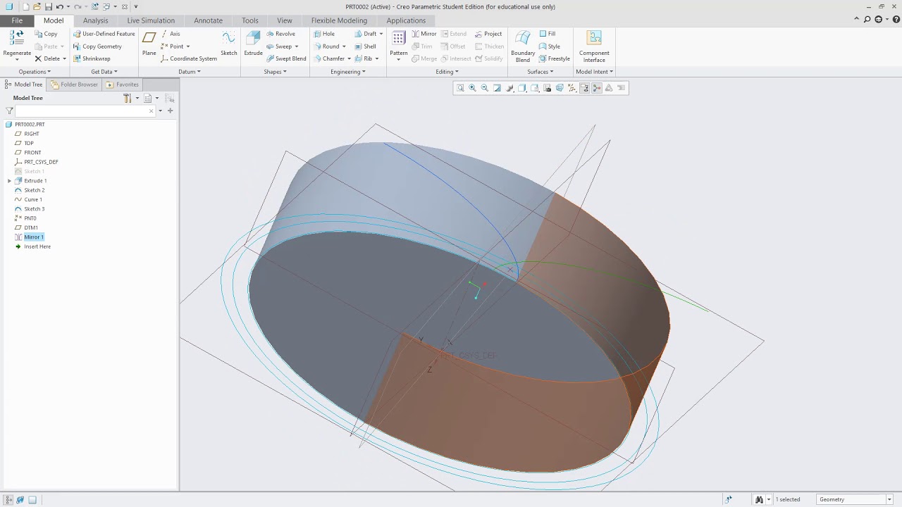 CREO Helical Gear Design YouTube