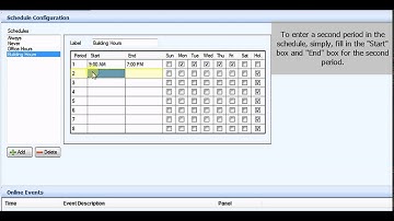 TX3 Configurator - How to Create a Schedule