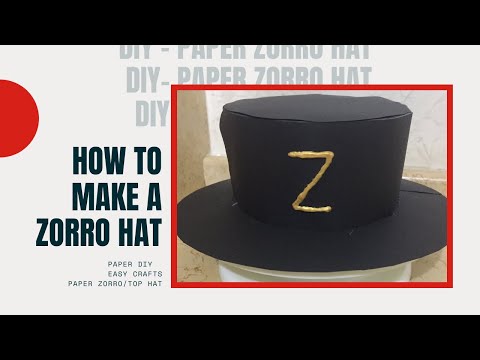 DIY | How to make a ZORRO TOP HAT 🎩 [ Cakes & Costumes]