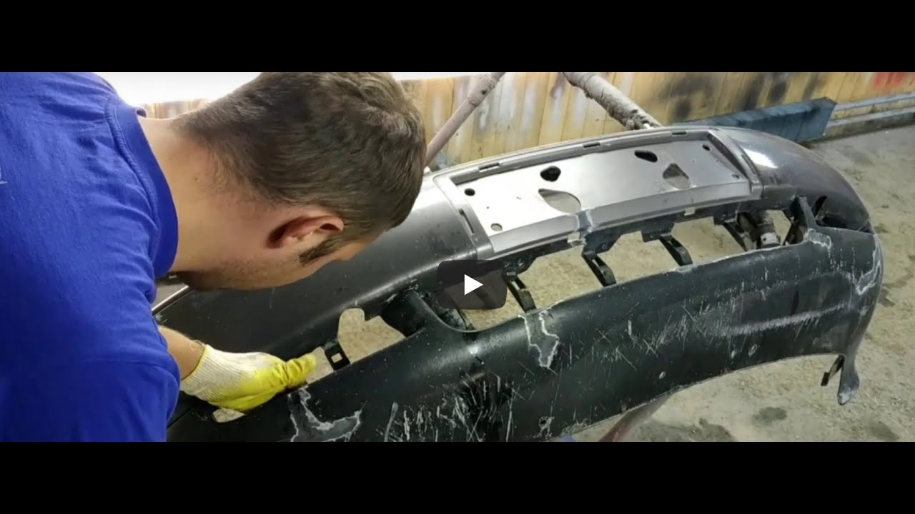Ремонт бампера своими руками. Как чем паять бампер. Сварка пластика ...